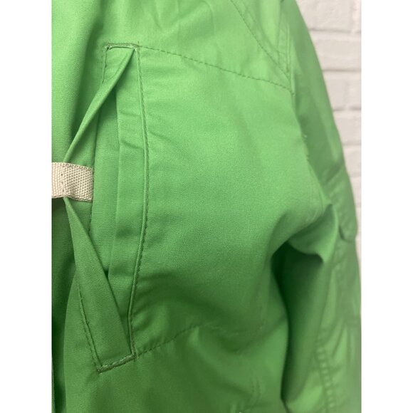 Weather Tamer Women Green Removable Hooded Wind Breaker Rain Jacket Size S - Picture 7 of 16